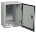 Шкаф металлический с монтажной платой ЩМП-1-3 76 У2 IP54 LIGHT, 395х310х220 (YKM40-01-54-L)