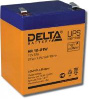 Аккумулятор герметичный свинцово-кислотный Delta HR 12-21 W
