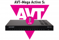 16-ти канальный комплект для передачи AHD/CVI/TVI 5Mp/4Mp/1080p AVT-Mega Active S