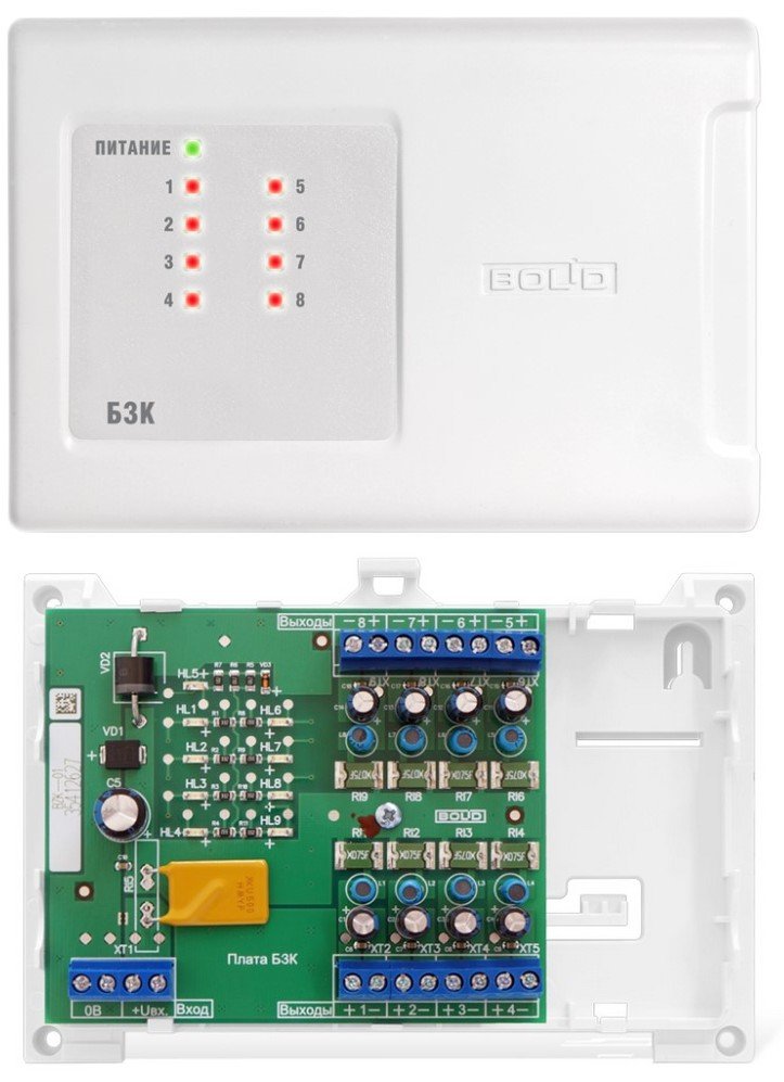 Блок защиты портов в сети ethernet c питанием рое бзл еп8