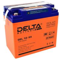 Аккумулятор герметичный свинцово-кислотный Delta GEL 12-55